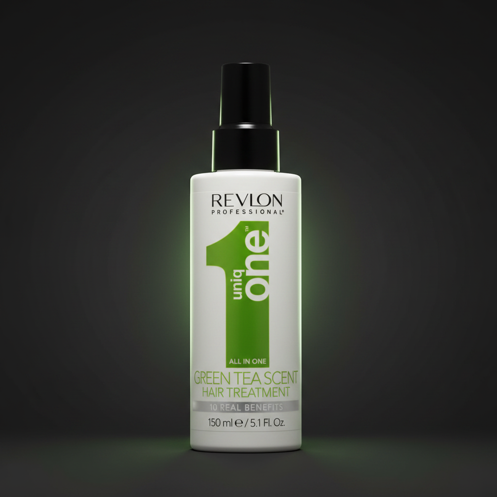 Revlon Uniq One Green Tea Hair Treatment - Premium Dark Background