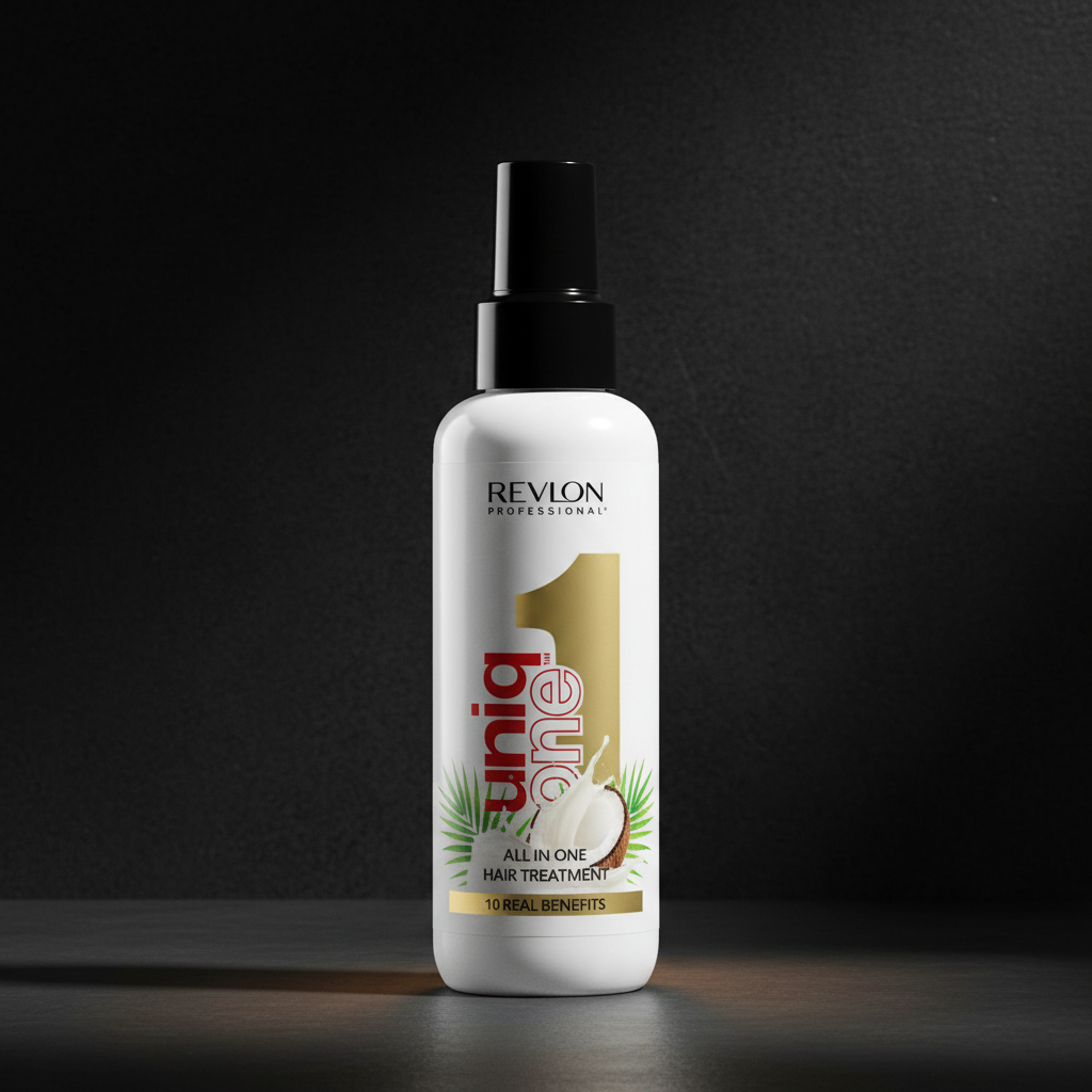 Revlon Uniq One Coconut Hair Treatment - Premium Dark Background